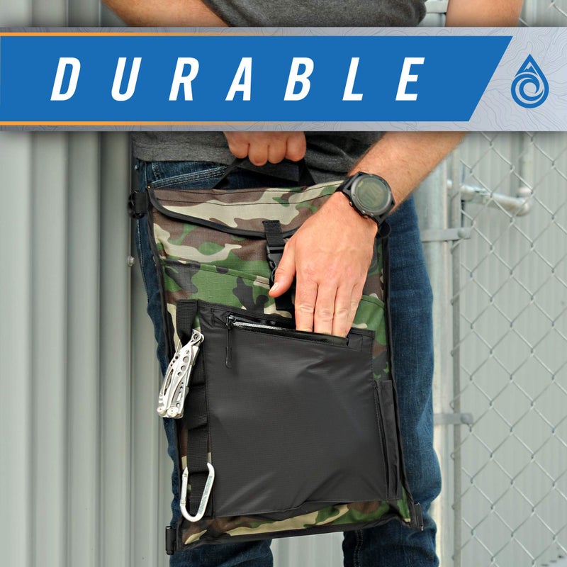 AquaQuest Typhoon Laptop Case - 100% Waterproof, Versatile, Durable, Lightweight, Compact Messenger Bag - Protective Padded Computer Sleeve Pouch Cover - 13", Black - Image 4